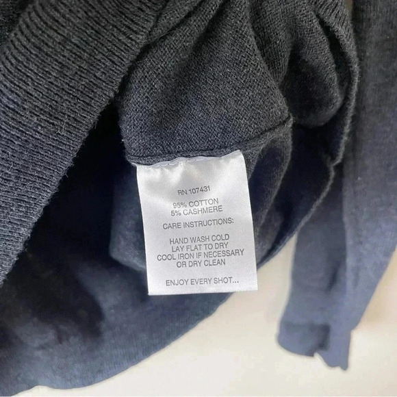 Linksoul Cotton Cashmere Quarter Zip Sweater Size Medium EUC - Picture 5 of 6